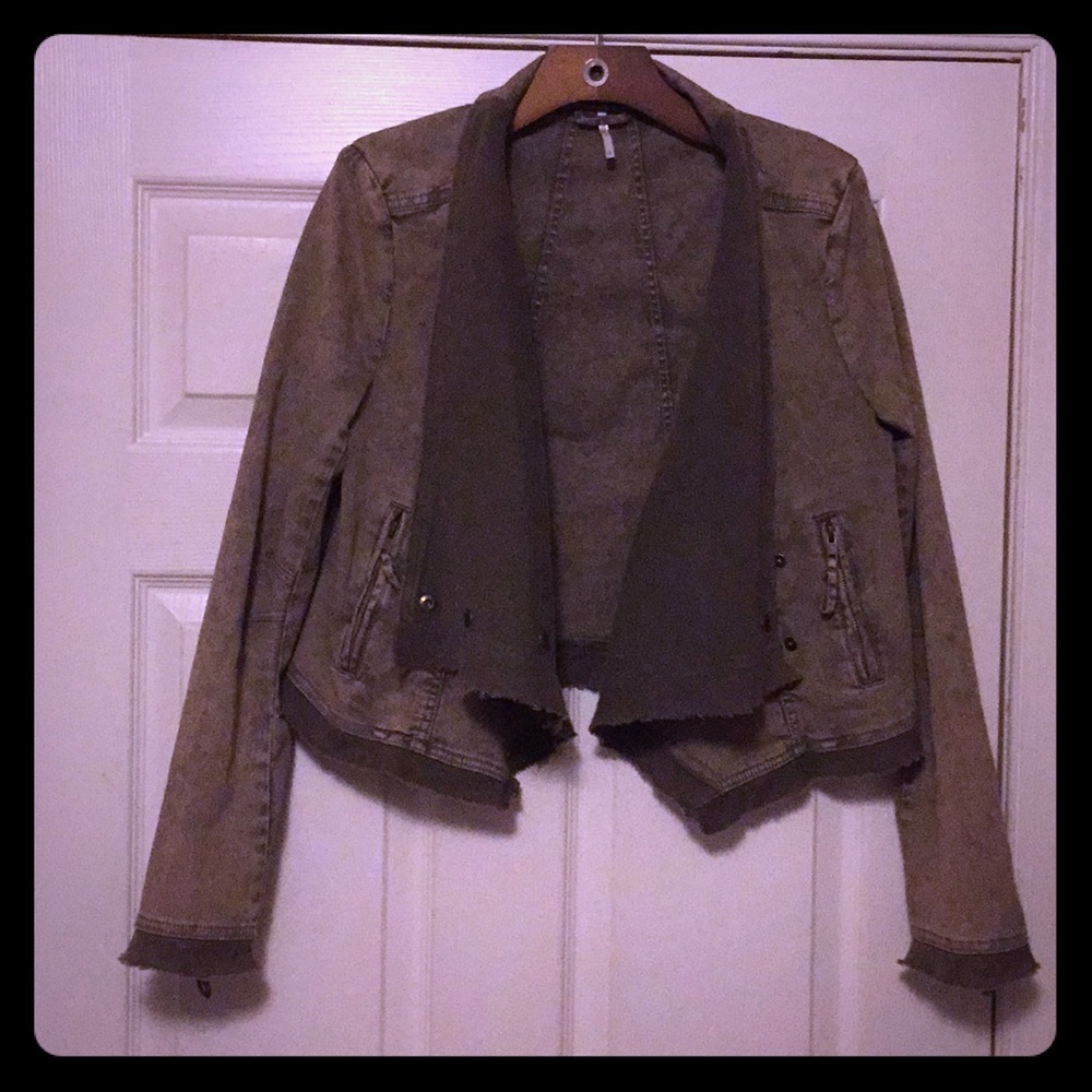 *sold* Free people collapsing twill jacket